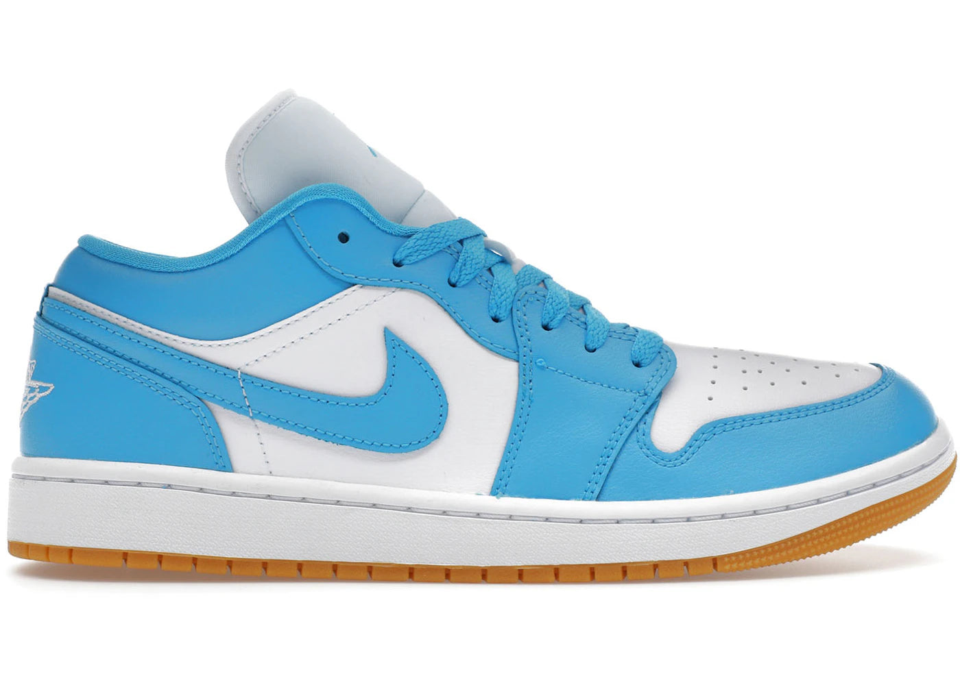 Jordan 1 Low White Gum Light Brown Dark Powder Blue