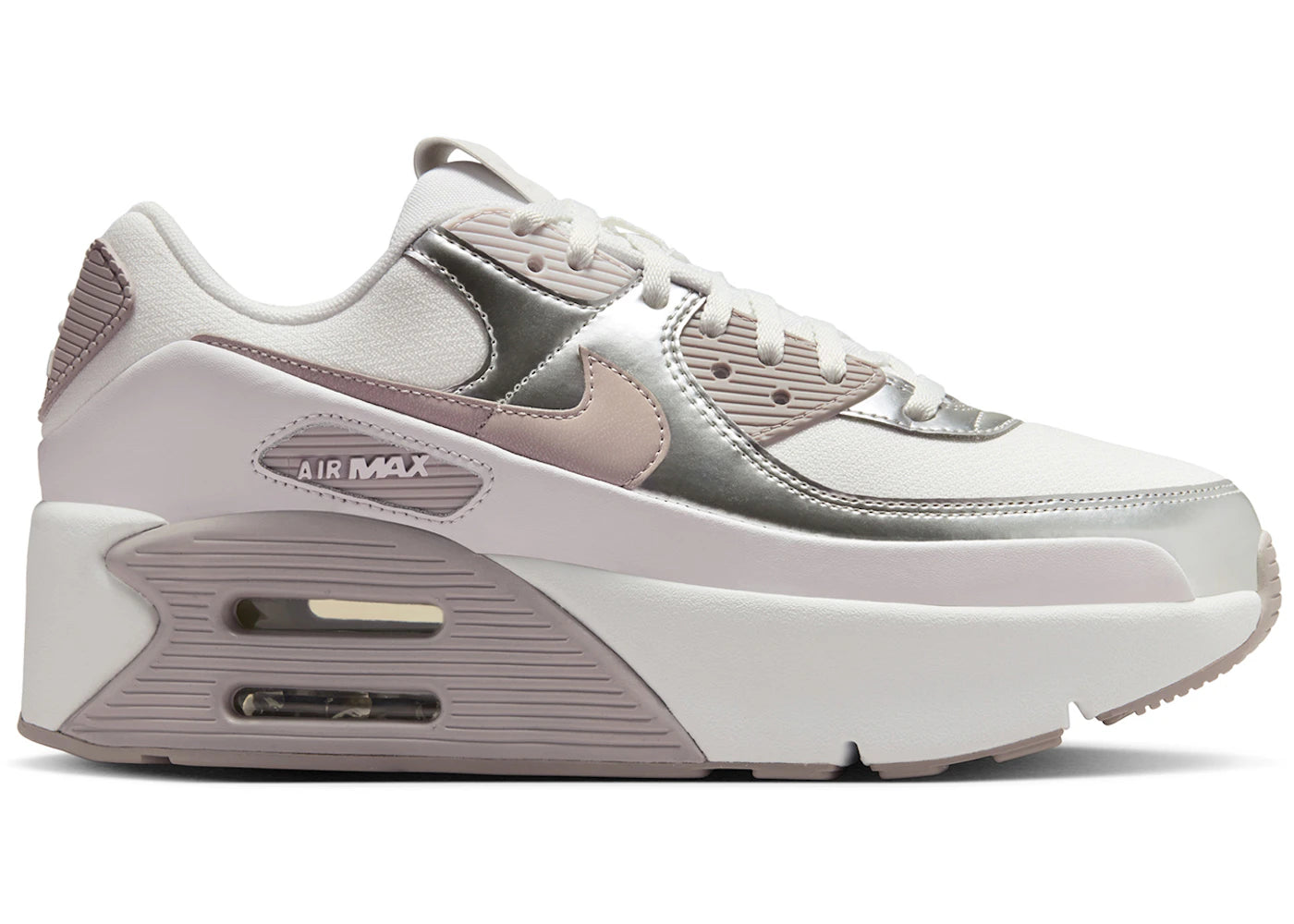 Nike Air Max 90 LV8 Summit White Vast Grey Metallic Platinum College Grey