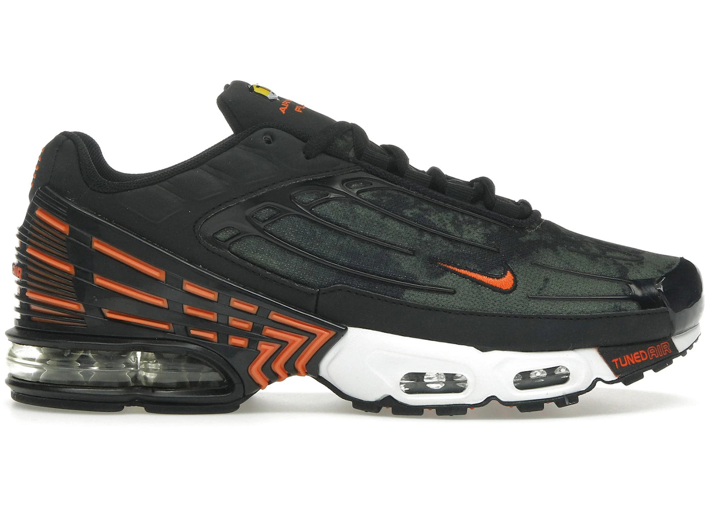 Nike Air Max Plus 3 Camo Medium Olive Safety Orange