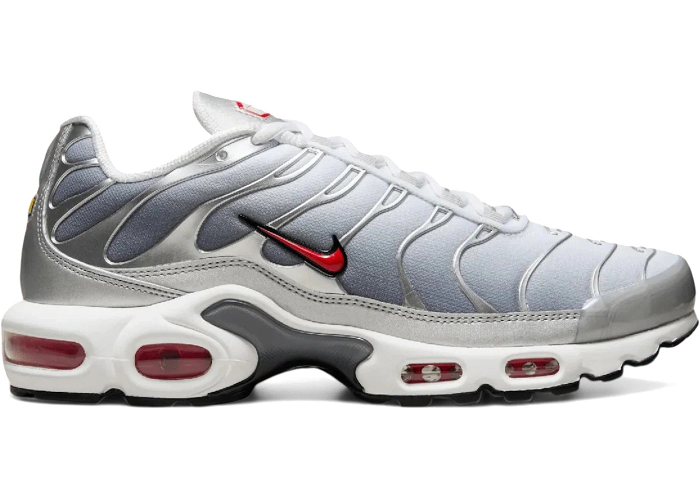 Nike Air Max Plus Metallic Silver University Red