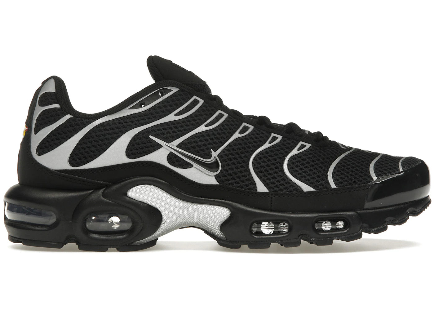 Nike Air Max Plus Premium Black Reflective Silver