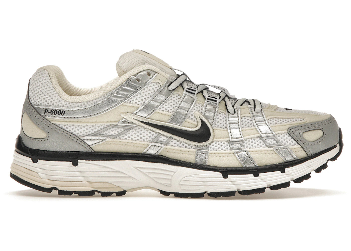 Nike P-6000 Coconut Milk Metallic Silver