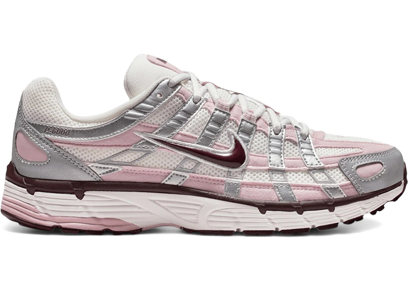 Nike P-6000 Silver Burgundy Plum Chalk
