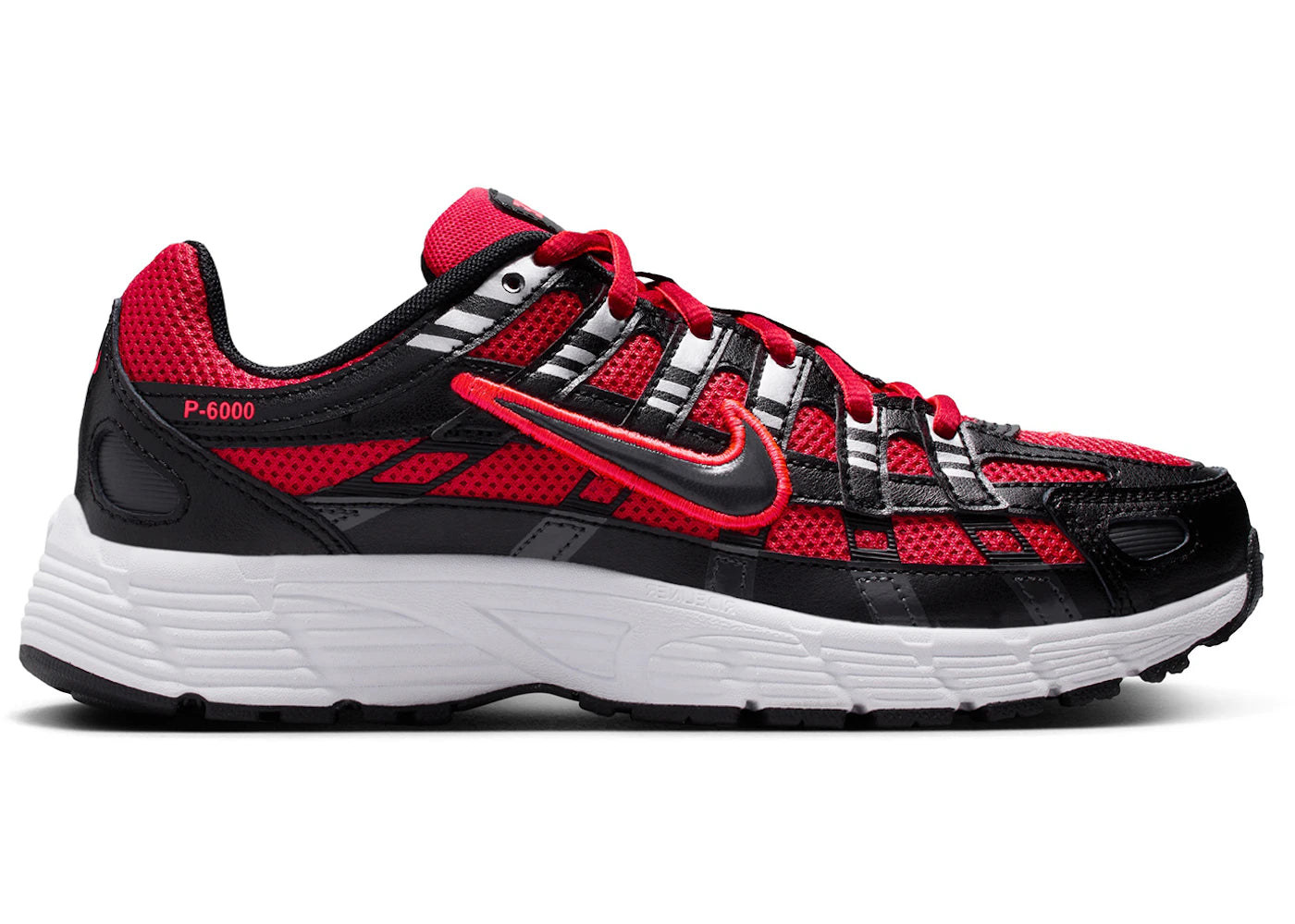 Nike P-6000 University Red Metallic Silver Dark Smoke Grey Black