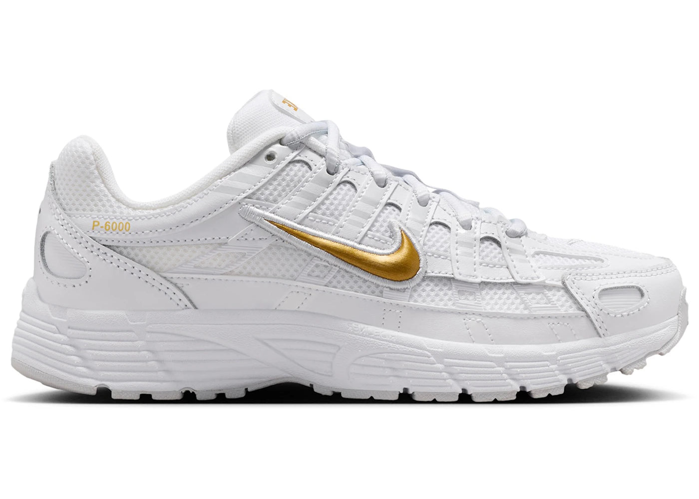 Nike P-6000 White Metallic Gold