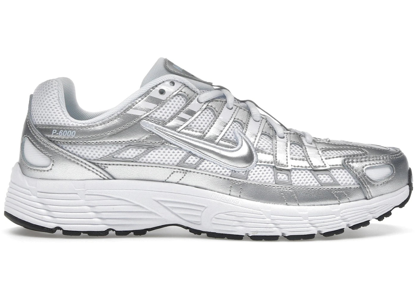 Nike P-6000 White Metallic Silver