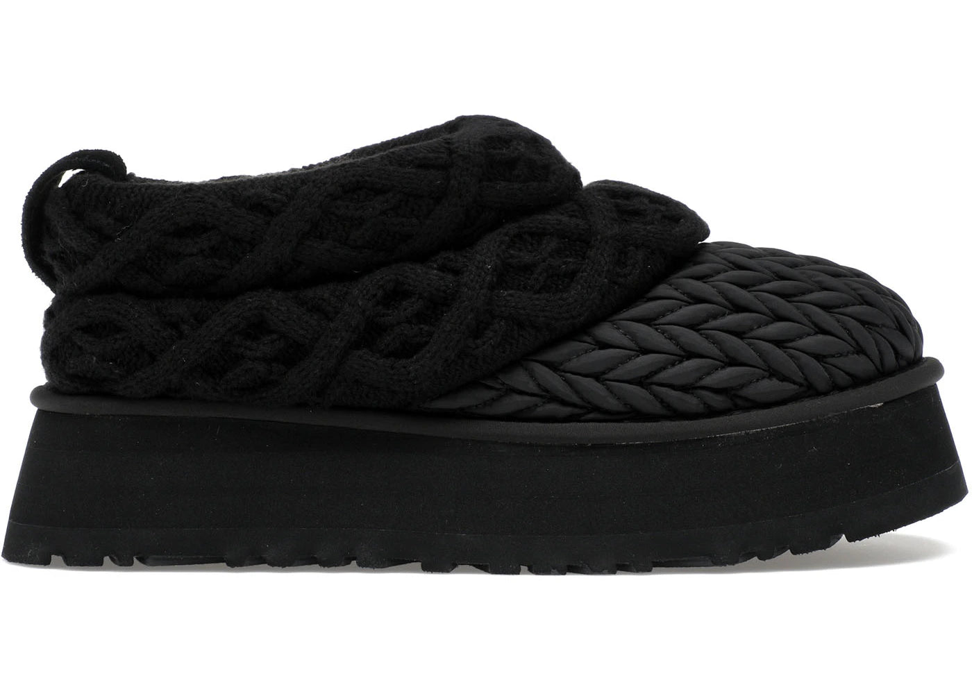 UGG Tazz Villa Knit Slipper Black