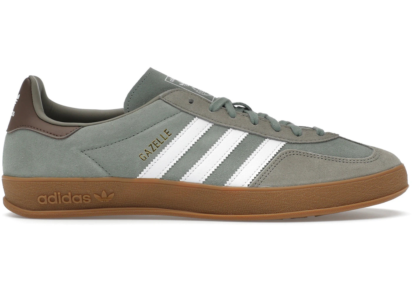 adidas Gazelle Indoor Silver Pebble Silver Green