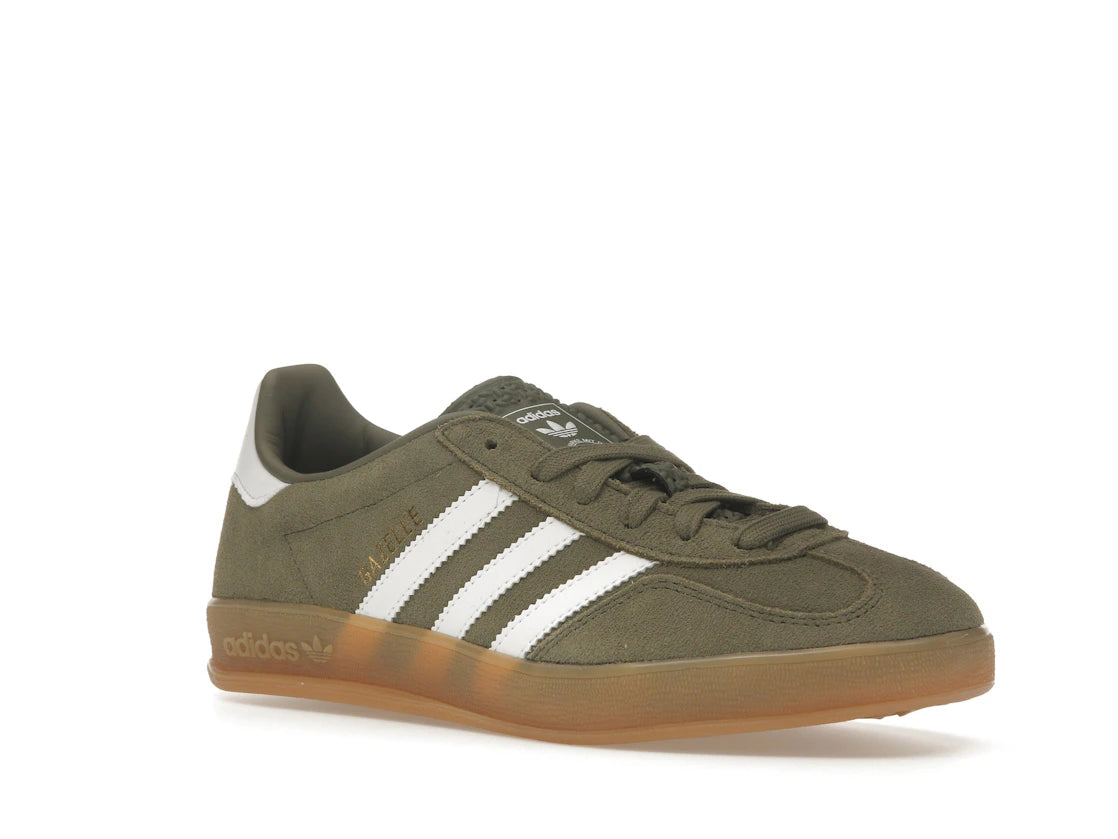 adidas Gazelle Indoor Olive Strata Cloud White Gum