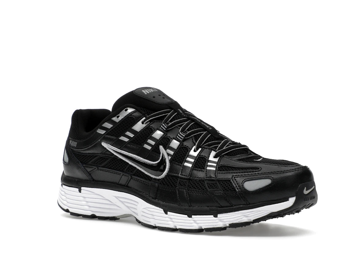 Nike P-6000 Black White Metallic Silver