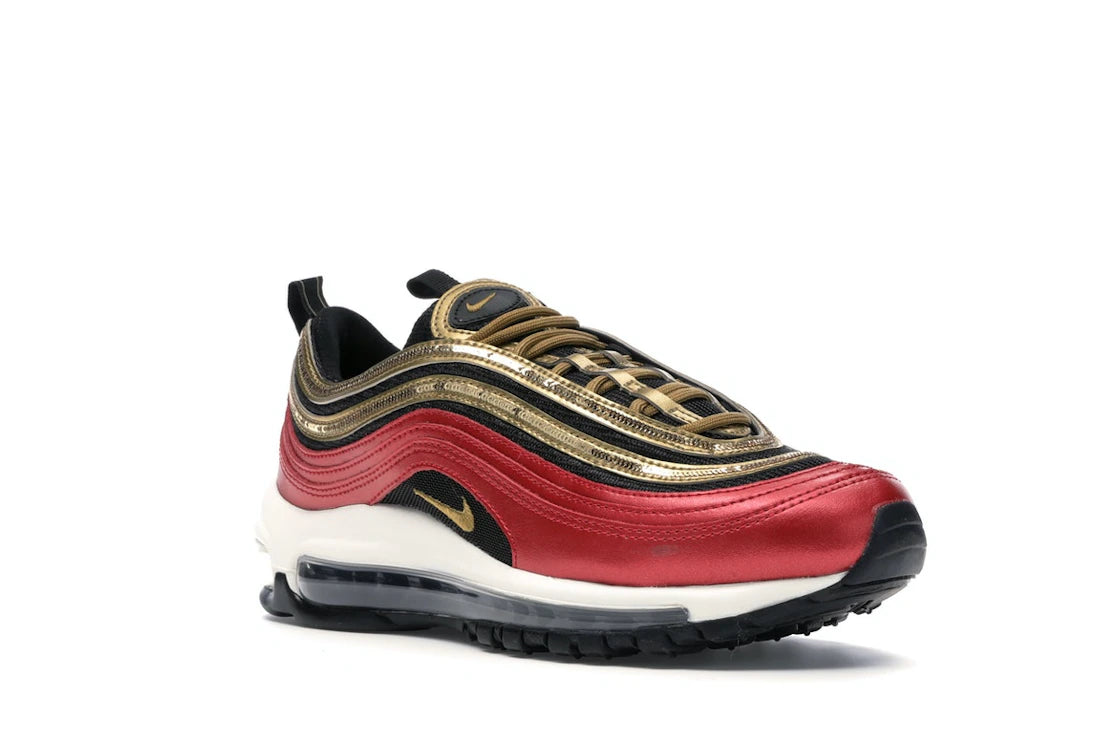 Nike Air Max 97 Red Gold Sequin
