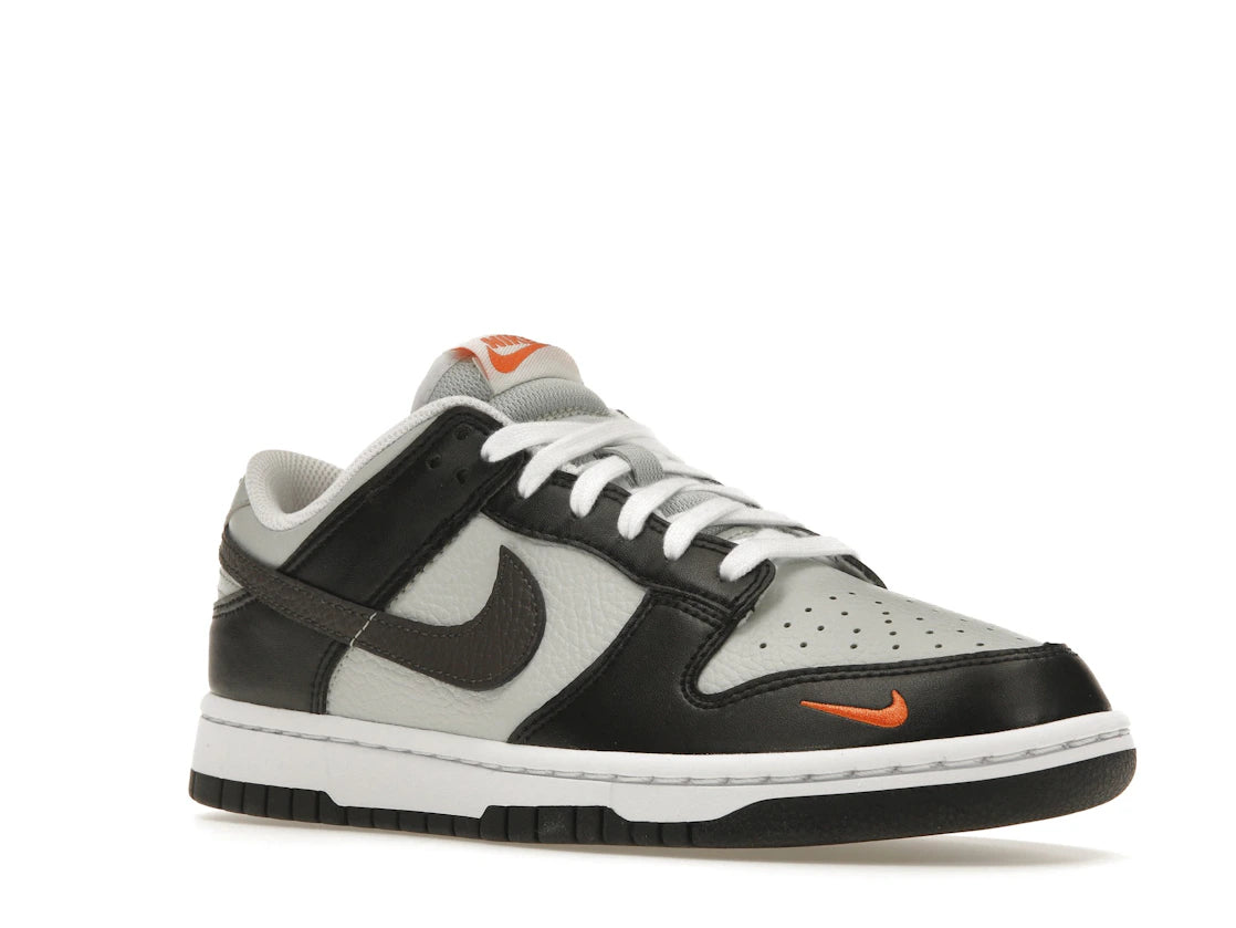 Nike Dunk Low Black Total Orange Mini Swoosh