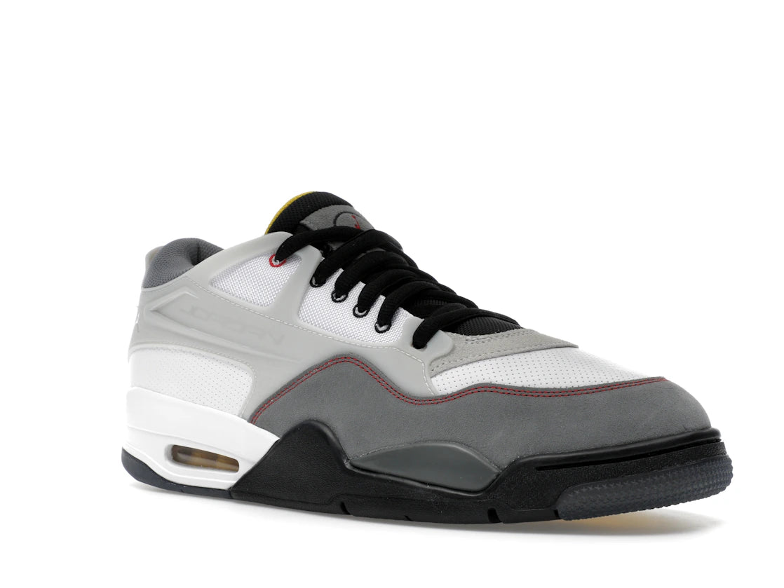 Jordan 4 RM Premium White Black Smoke Grey Fire Red