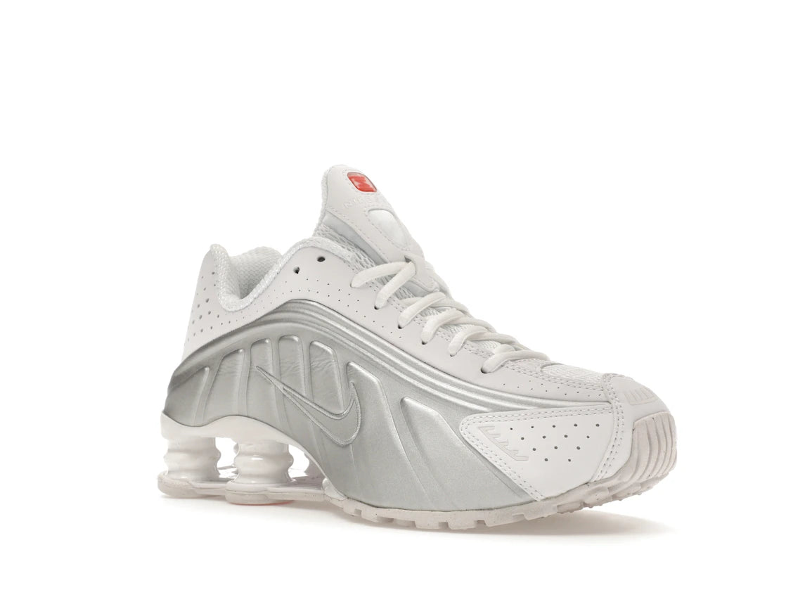 Nike Shox R4 White Metallic Silver
