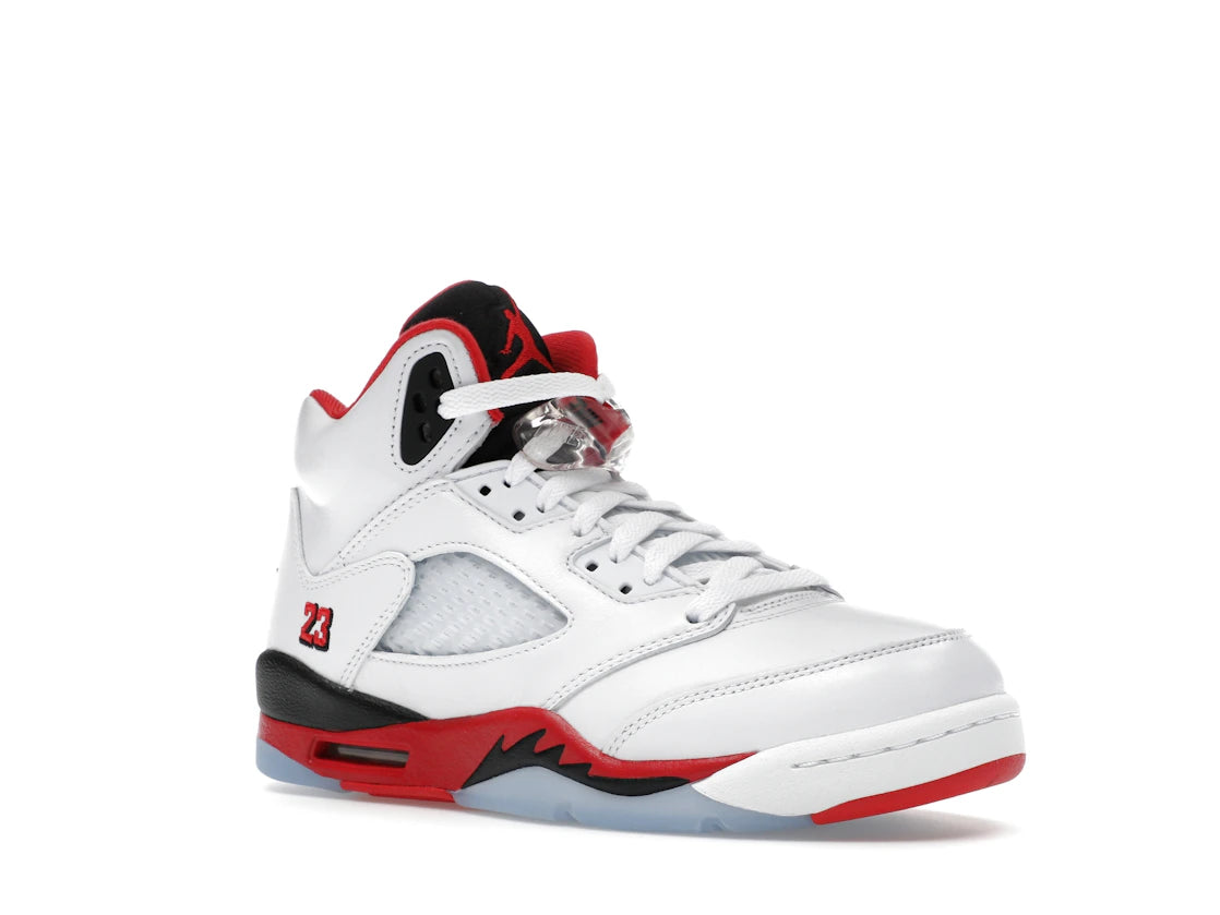Jordan 5 Retro Fire Red Black Tongue