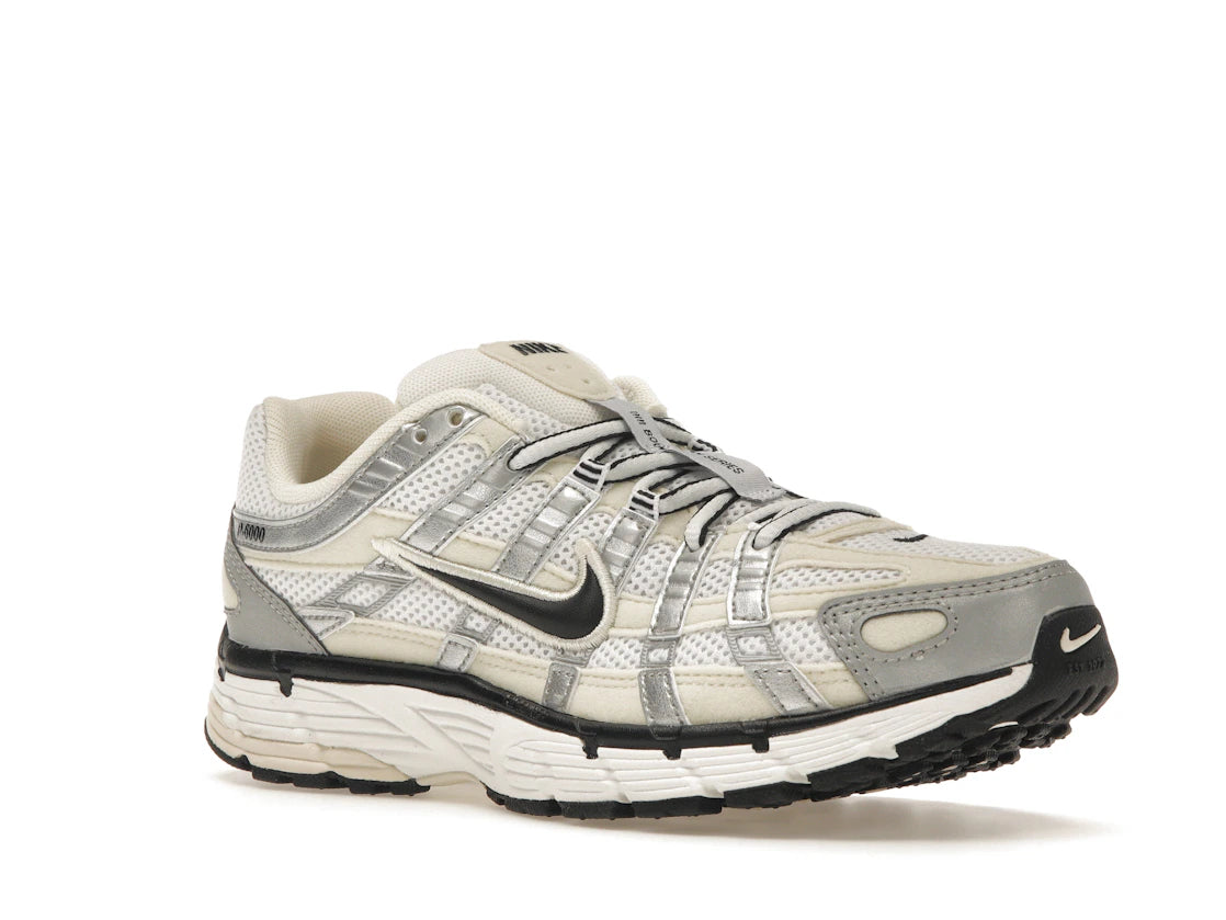 Nike P-6000 Coconut Milk Metallic Silver