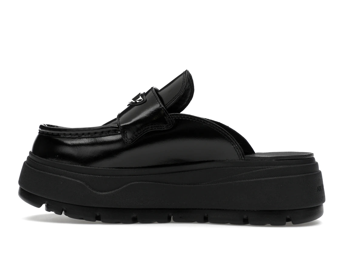 Jordan Mule Black Metallic Silver