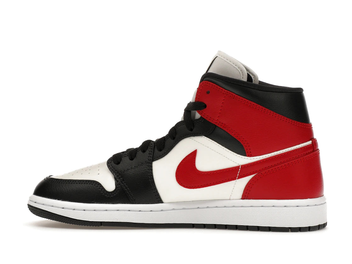 Jordan 1 Mid Gym Red Off Noir