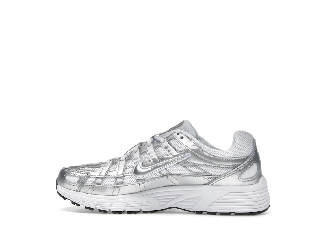 Nike P-6000 White Metallic Silver