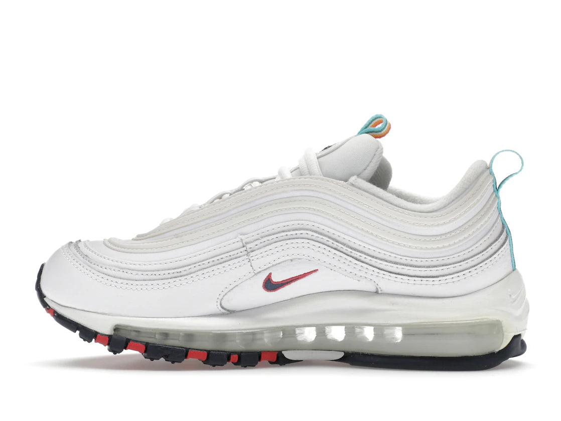 Nike Air Max 97 White Multi Color Pull Tabs