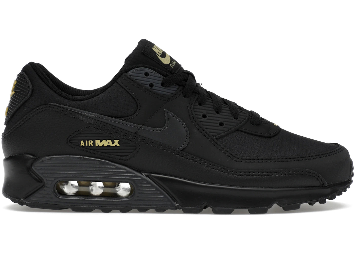Nike Air Max 90 Black Buff Gold