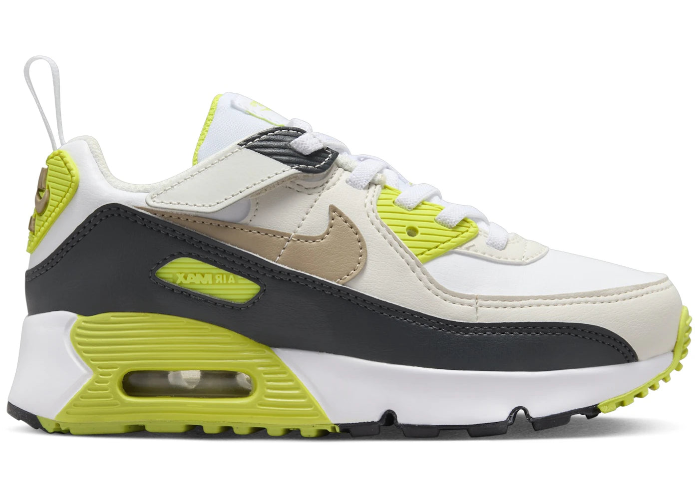 Nike Air Max 90 EasyOn White Cyber Dark Smoke Grey Khaki