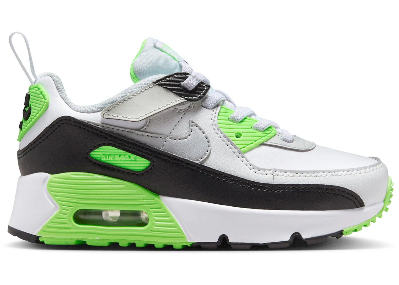 Nike Air Max 90 EasyOn White Photon Dust Lime Blast Light Smoke Grey