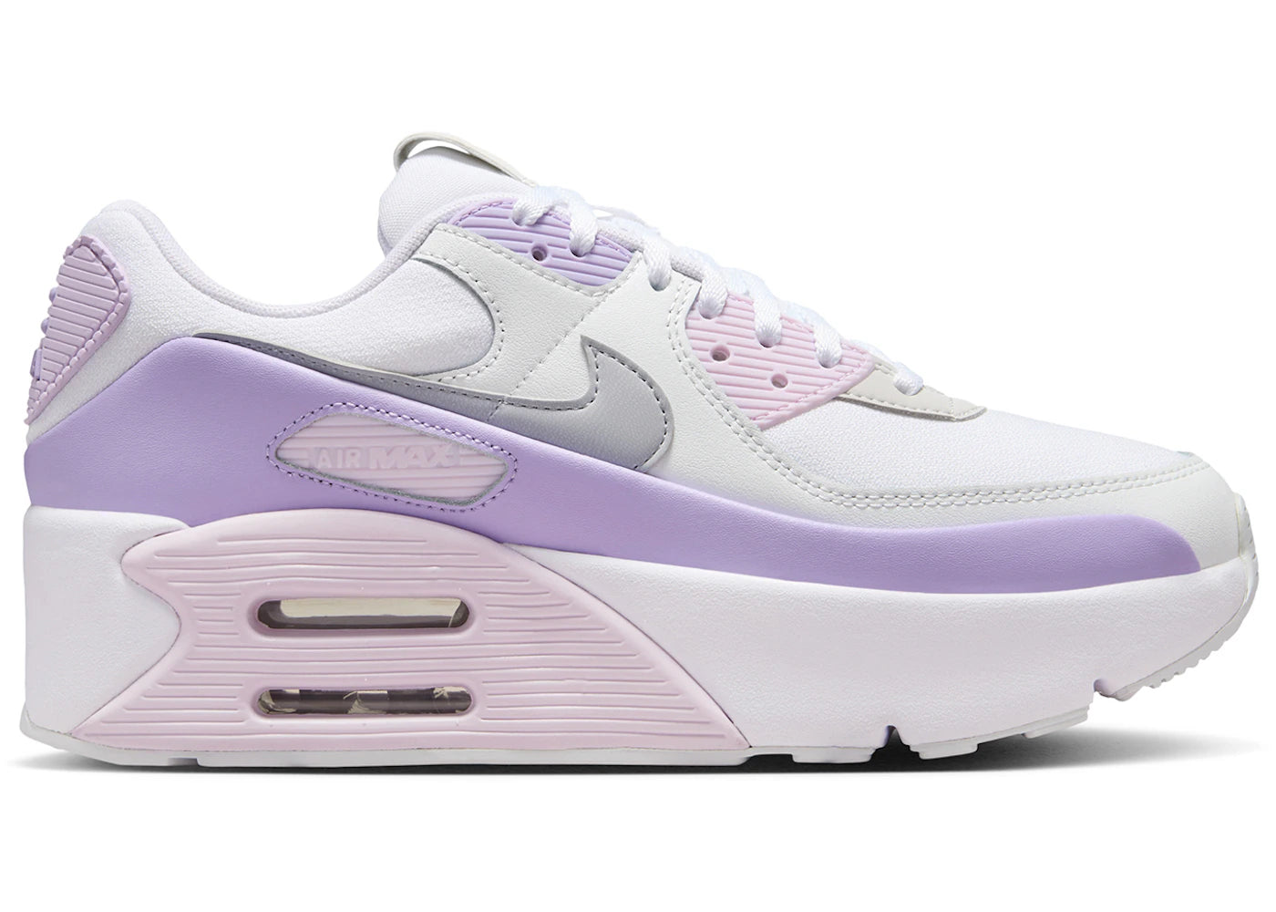 Nike Air Max 90 LV8 White Hydrangeas Summit White Wolf Grey