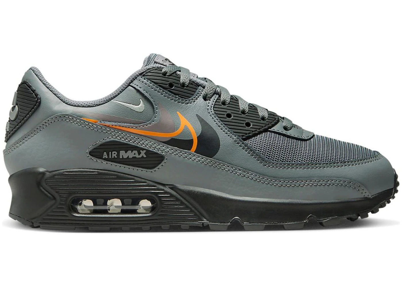 Nike Air Max 90 Multi Swoosh Smoke Grey Mandarin