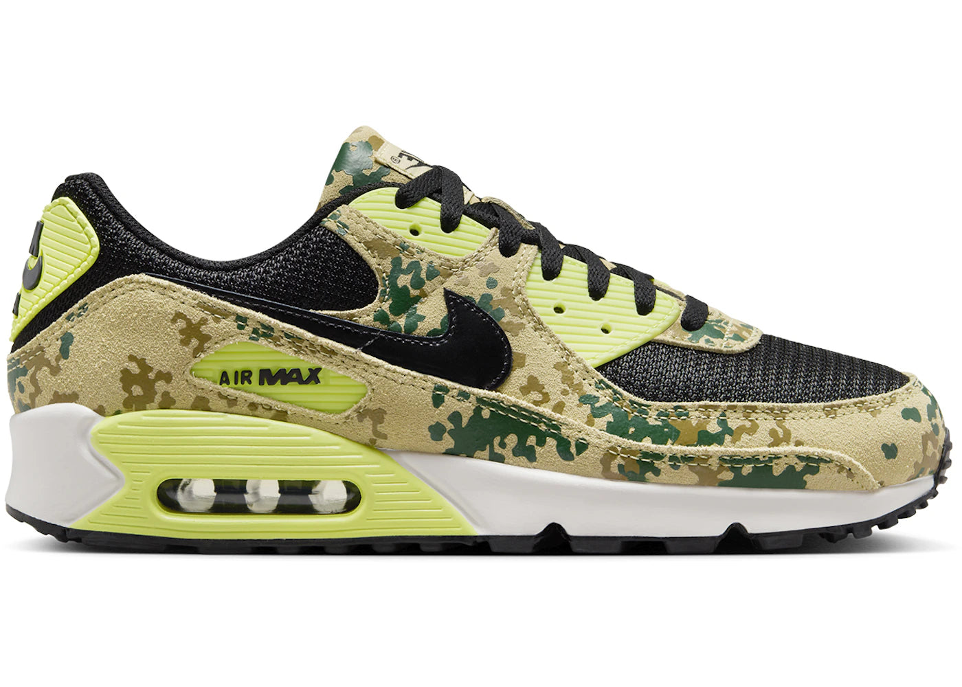 Nike Air Max 90 Premium Team Gold Light Lemon Twist Phantom Black