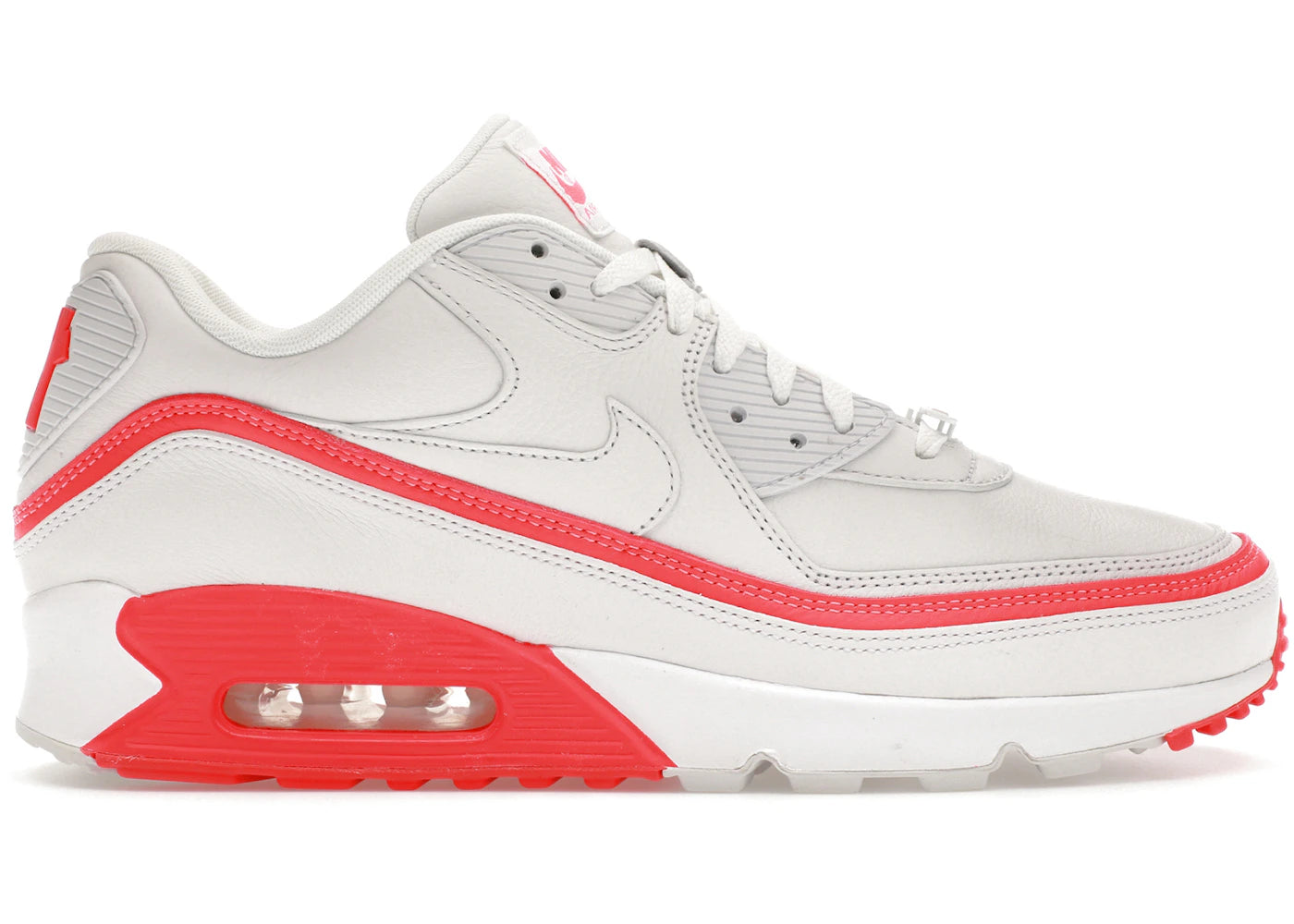 Nike Air Max 90 Undefeated White Solar Red