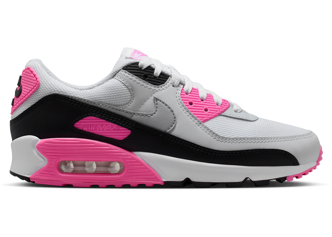 Nike Air Max 90 White Pink Glow Wolf Grey