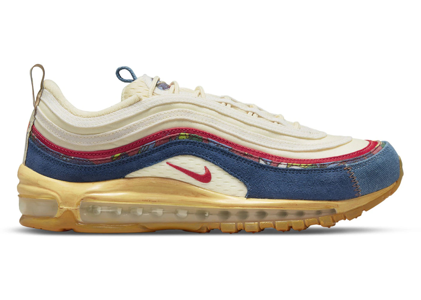 Nike Air Max 97 Coconut Milk Fossil Denim Red