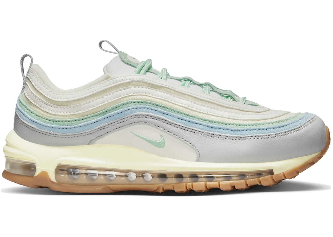 Nike Air Max 97 Enamel Green Sail Worn Blue