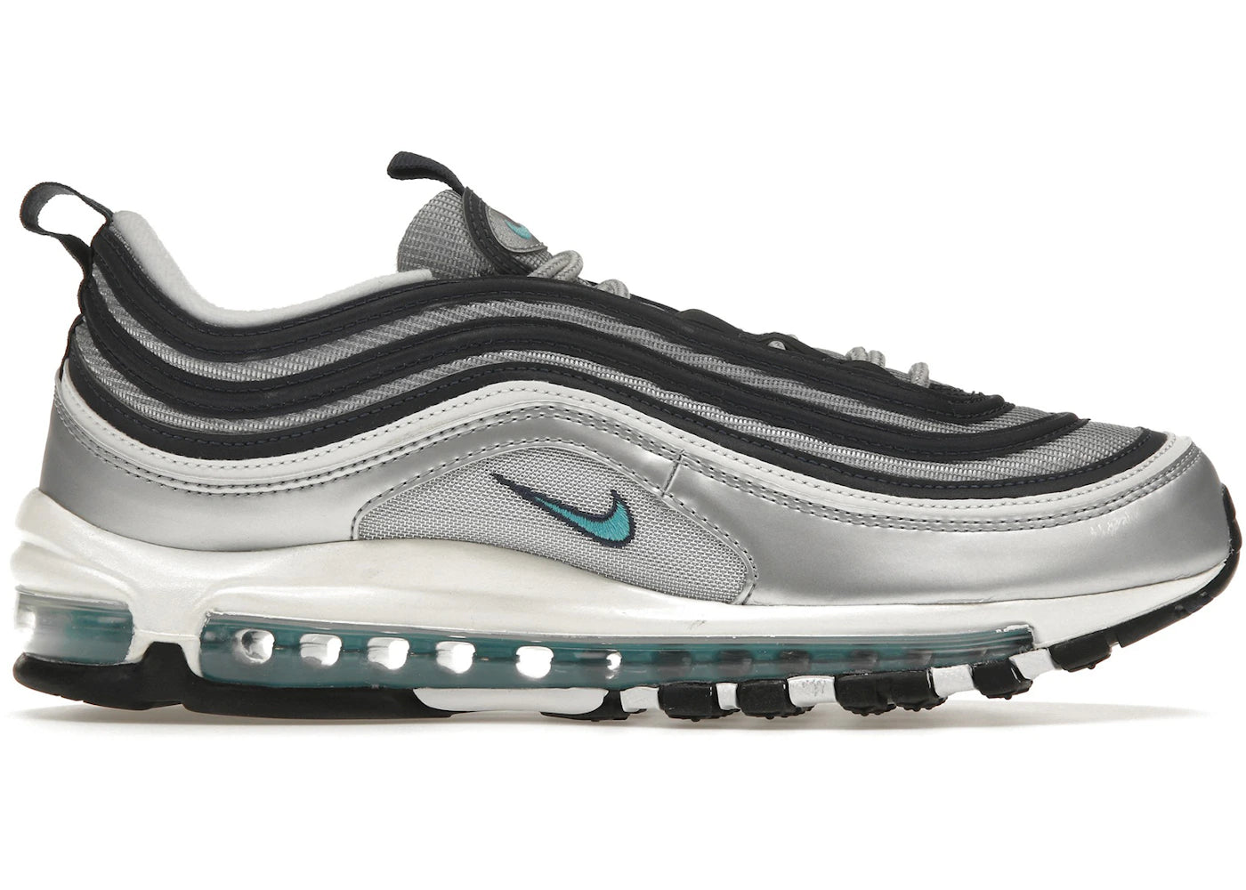 Nike Air Max 97 Metallic Silver Chlorine Blue