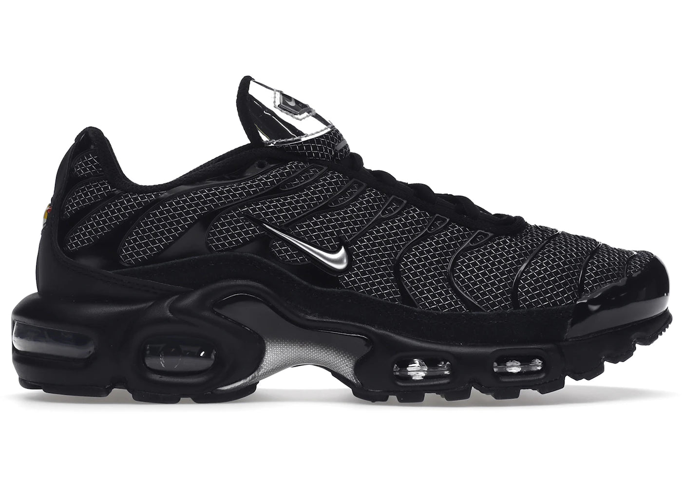 Nike Air Max Plus Black Suede Silver