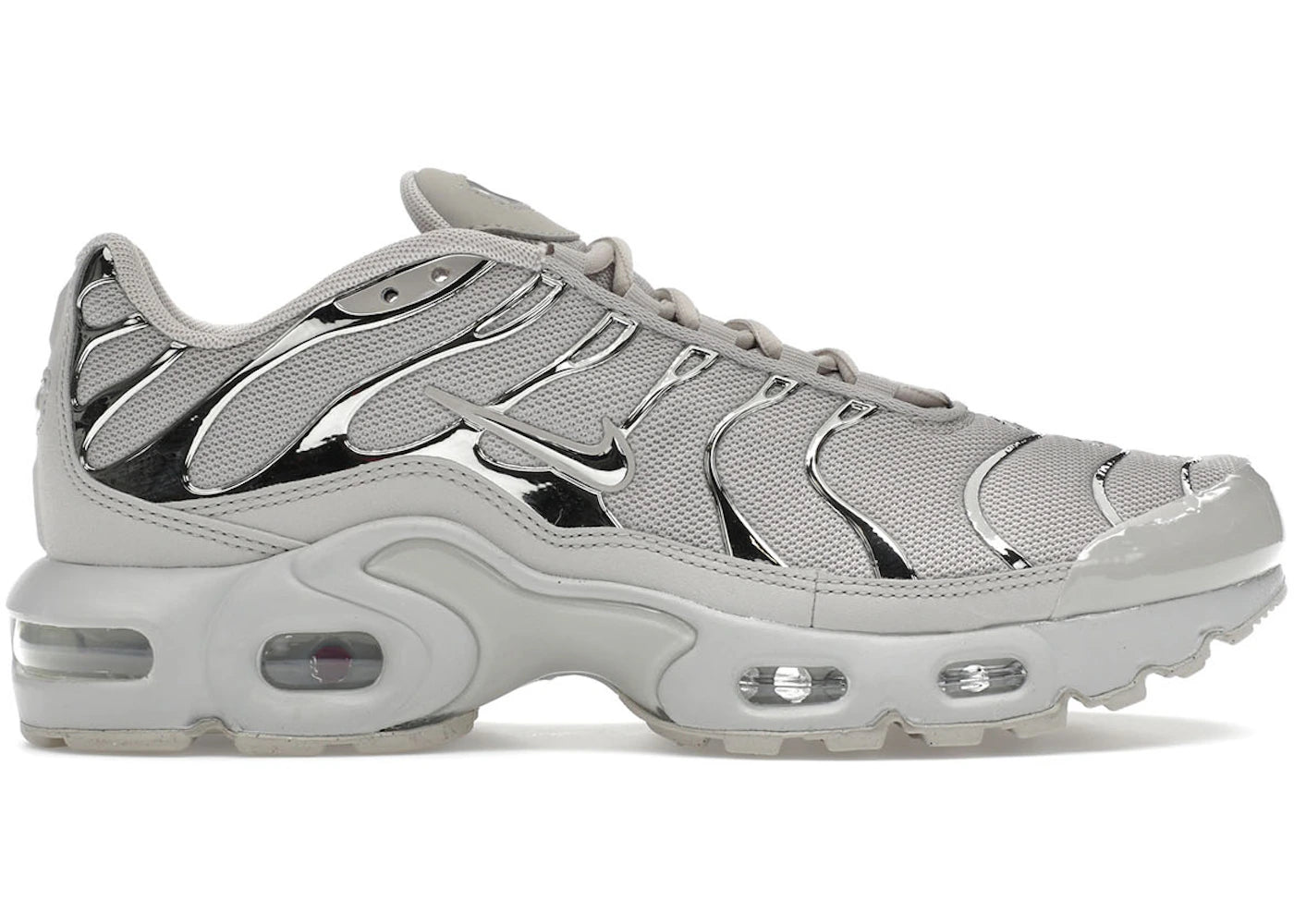 Nike Air Max Plus Light Iron Ore Gym Red Smoke Grey Metallic Silver