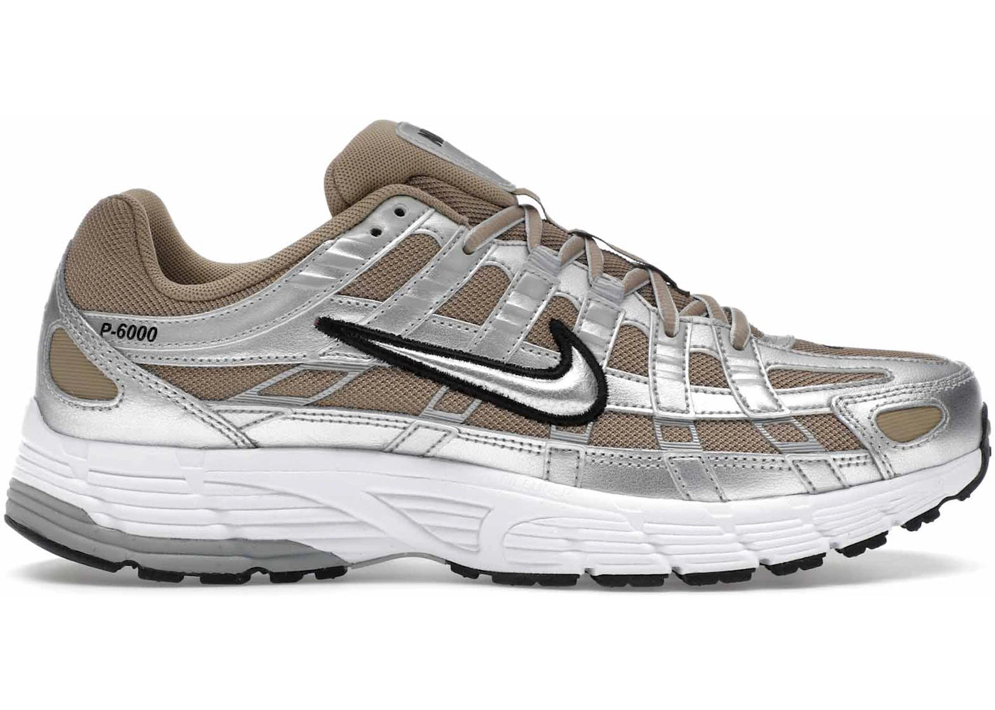 Nike P-6000 Khaki Metallic Silver
