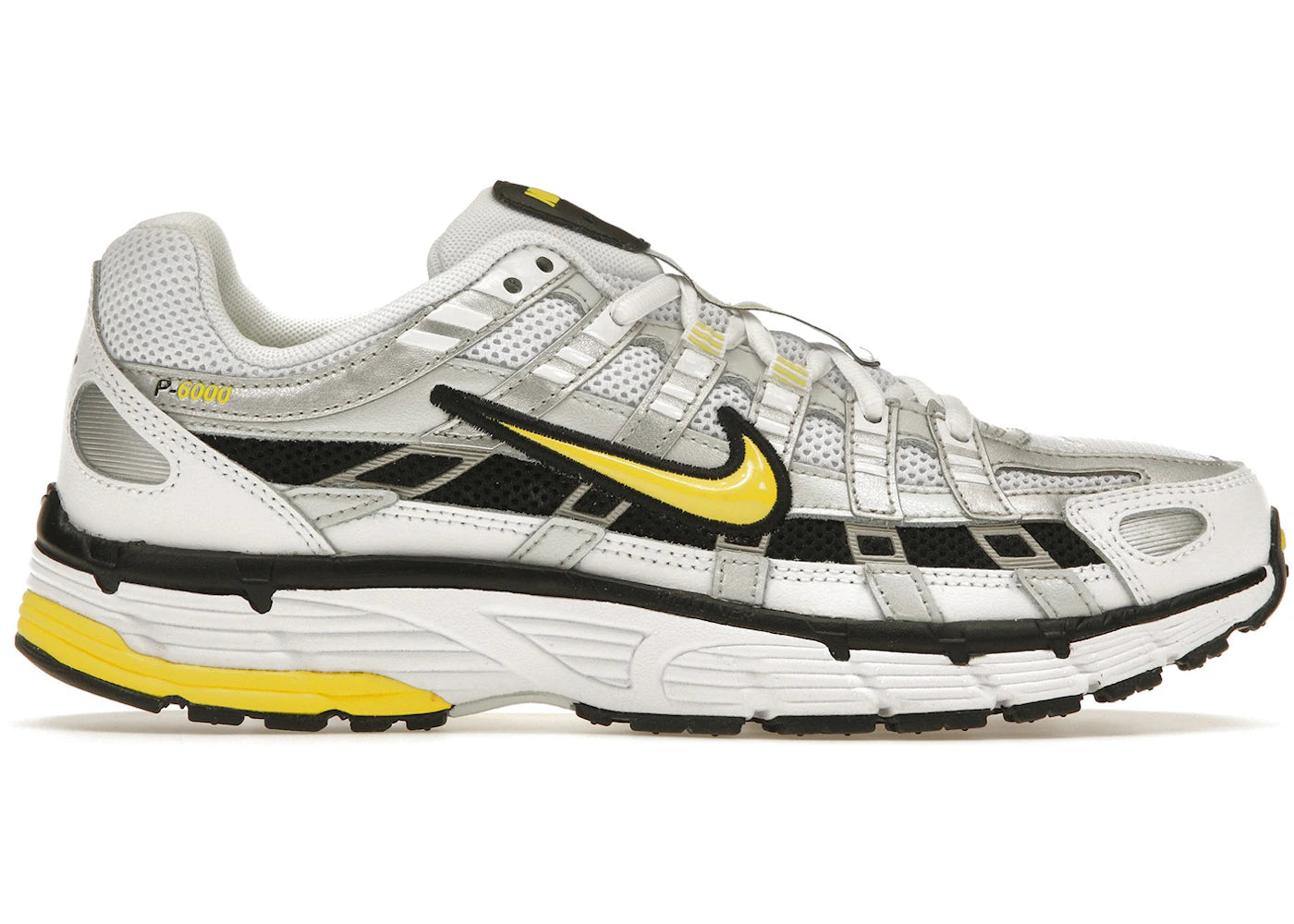 Nike P-6000 Metallic Platinum Opti Yellow