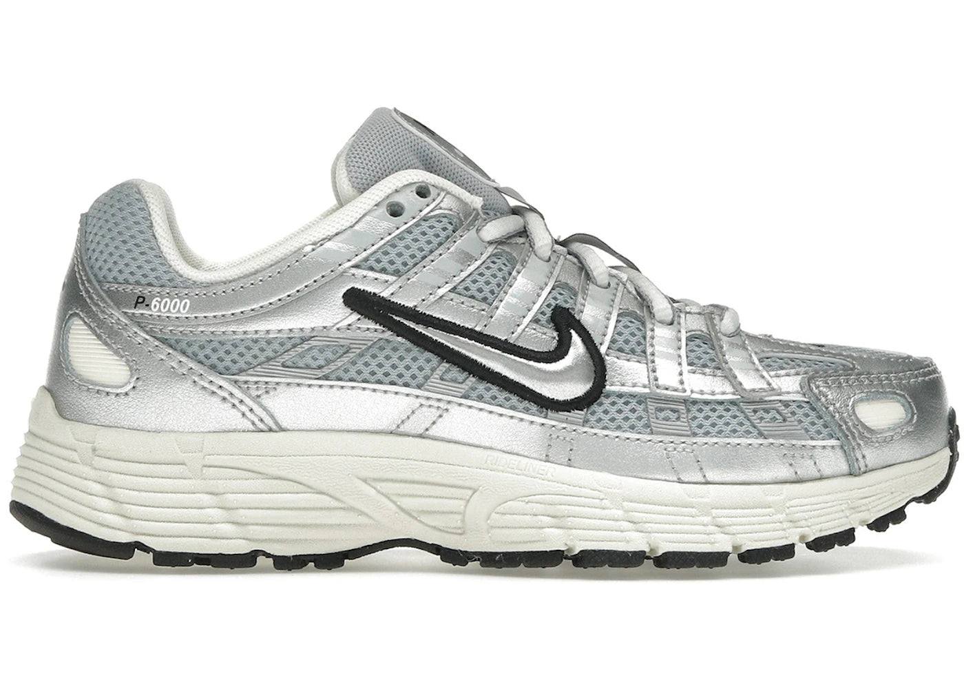 Nike P-6000 Metallic Silver Black