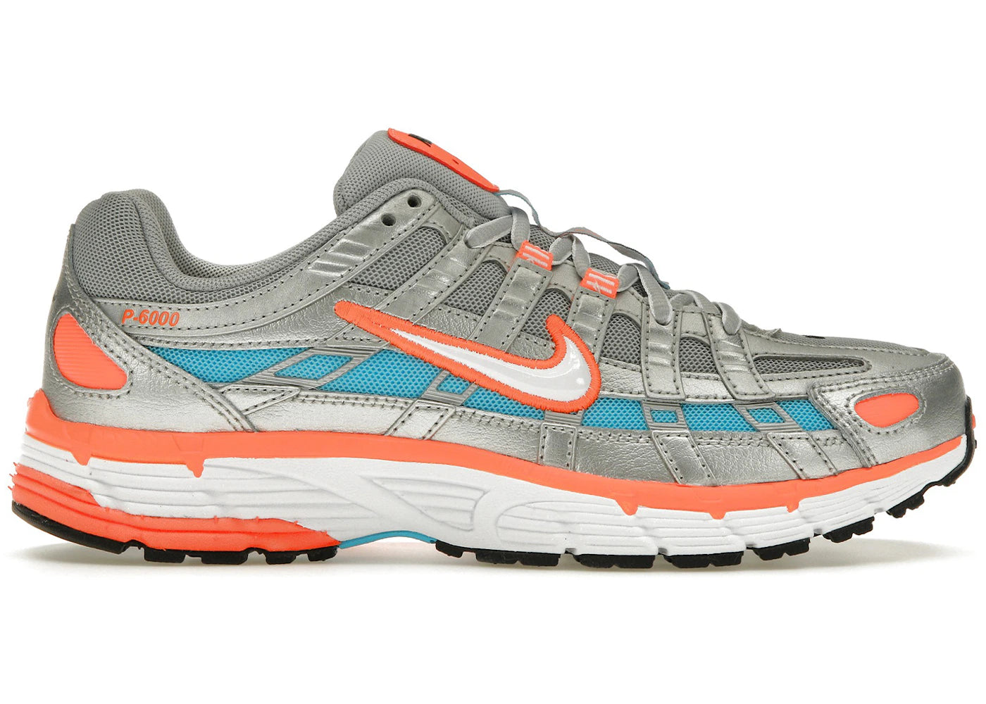 Nike P-6000 Metallic Silver Crimson Blue Fury