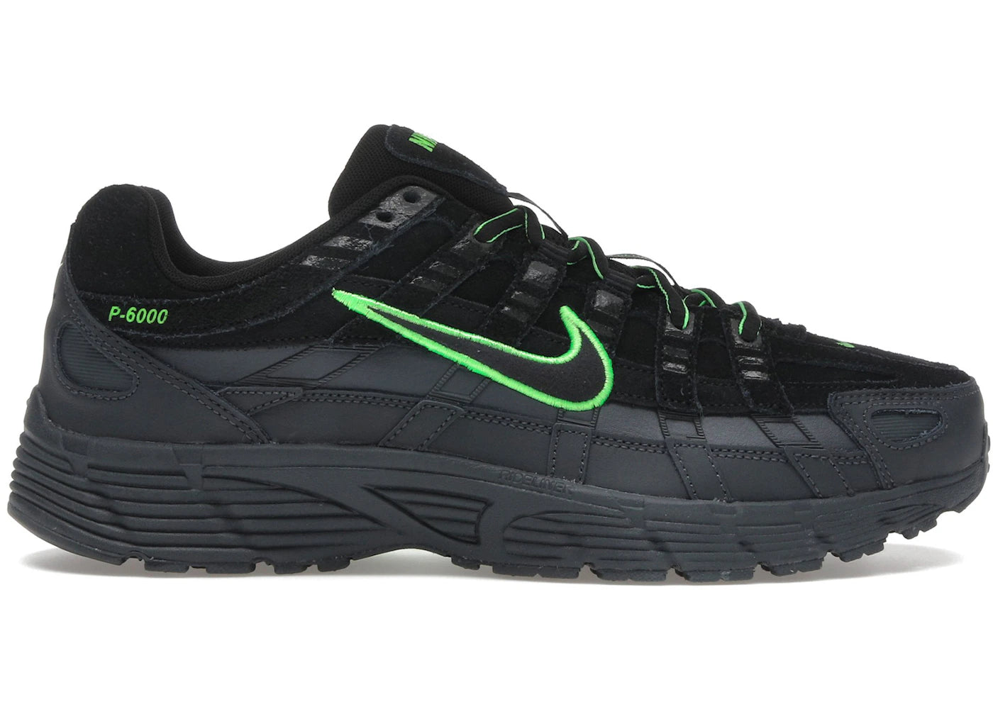 Nike P-6000 PRM Black Green Strike