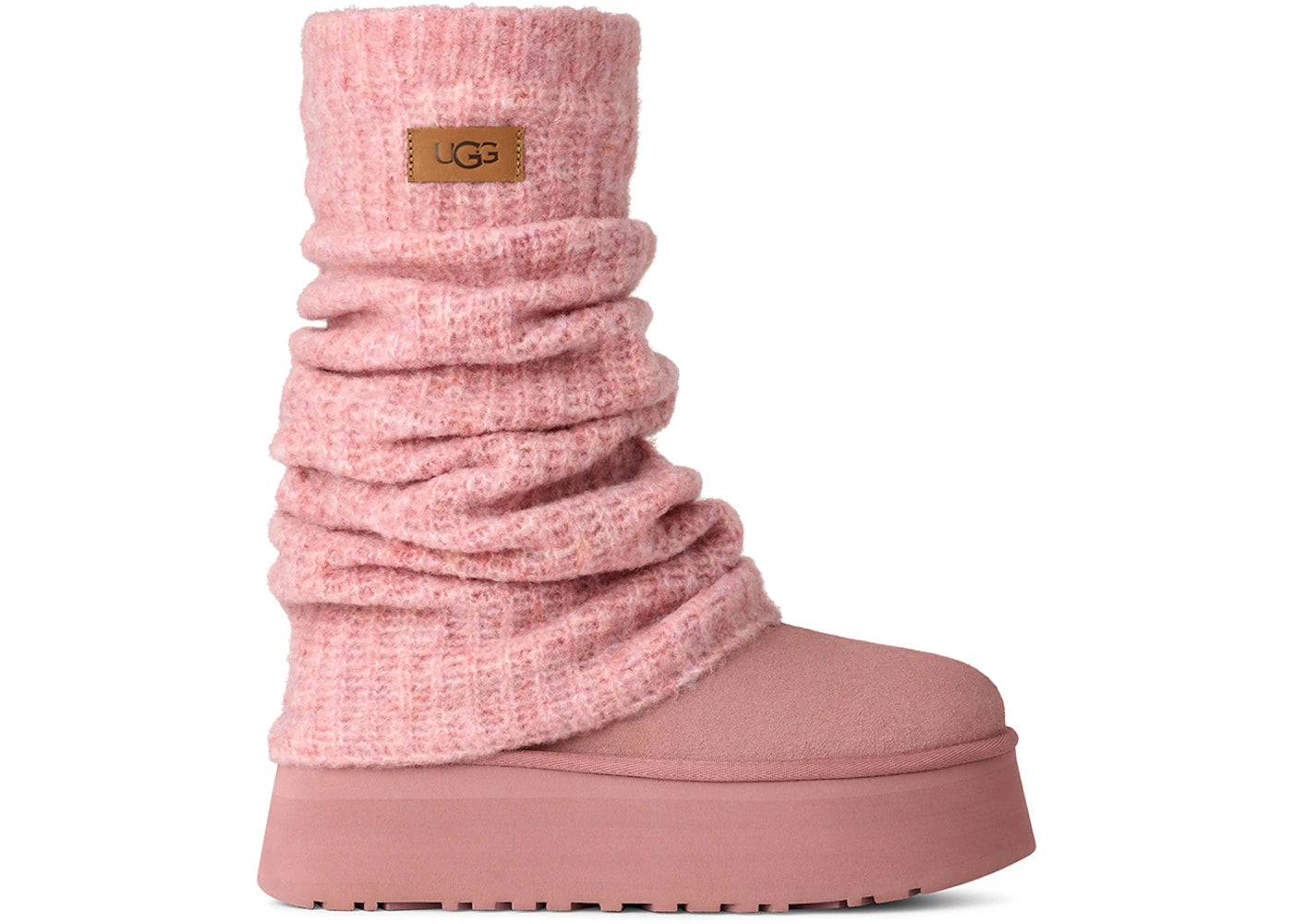 UGG Classic Mini Dipper Legwarmer Boot Pink Dawn