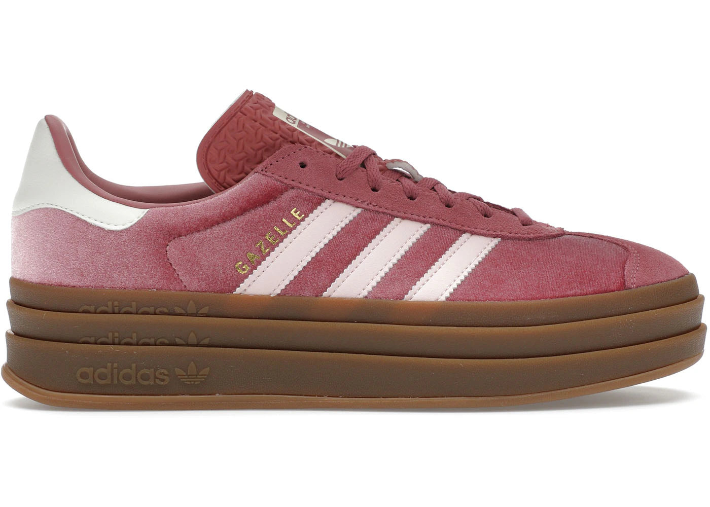 adidas Gazelle Bold Sandy Pink Velvet