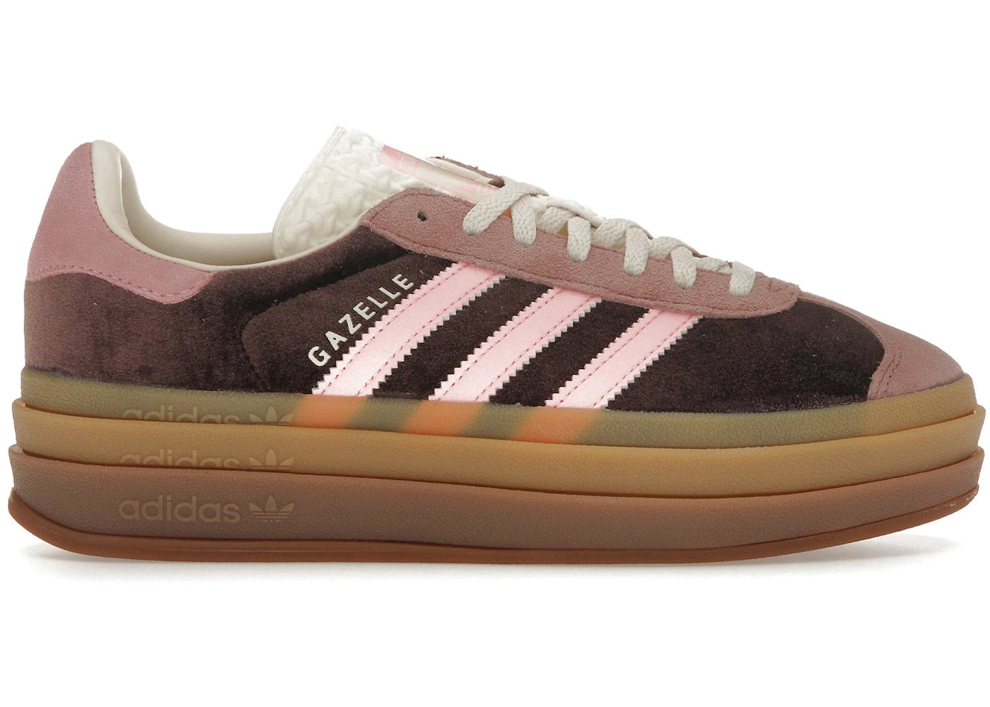 adidas Gazelle Bold Shadow Brown Warm Clay Glow Pink