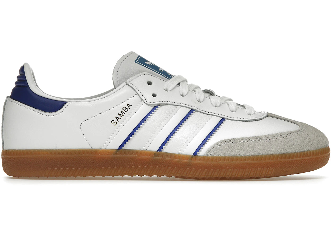 adidas Samba Leather Cloud White Lucid Blue