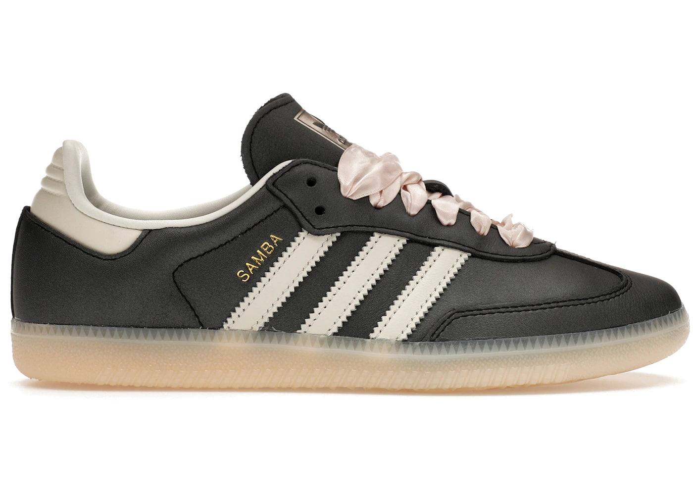 adidas Samba OG Black Pink Ribbon Laces