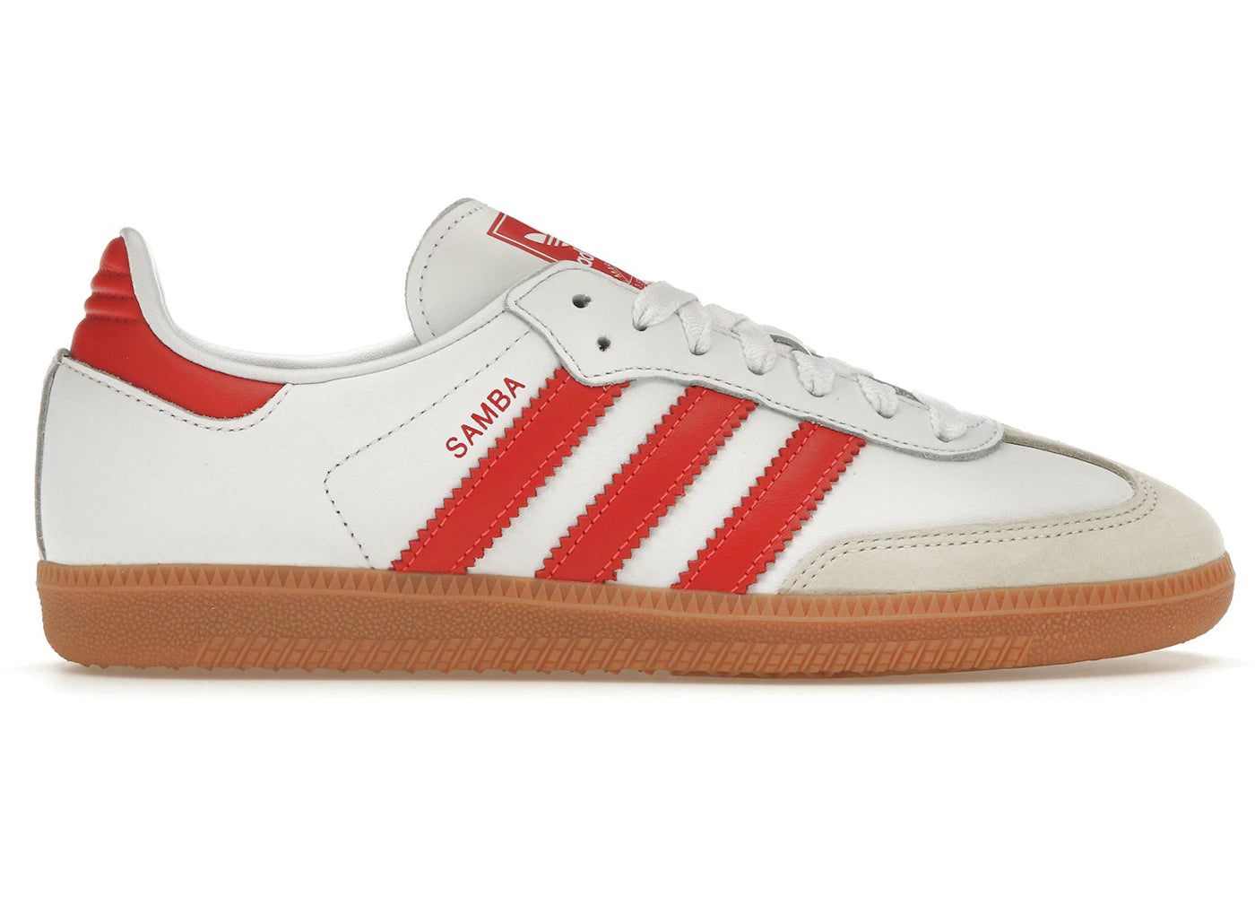 adidas Samba OG White Solar Red Gum