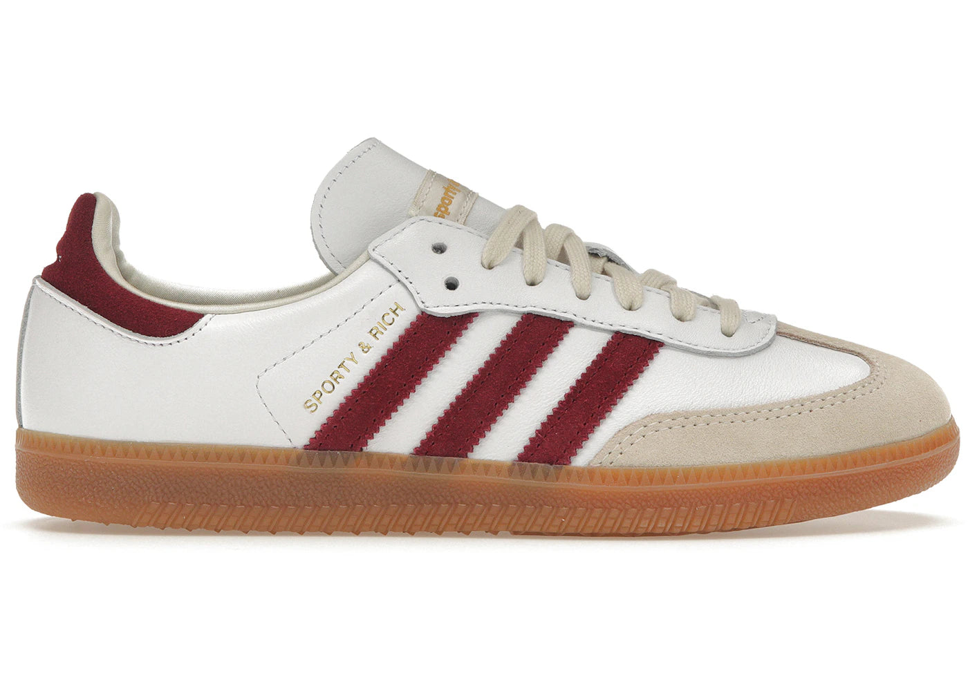 adidas Samba Sporty & Rich White Collegiate Burgundy