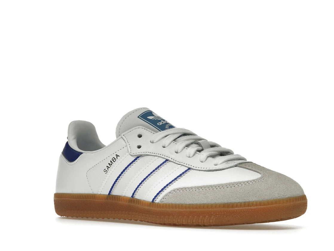 adidas Samba Leather Cloud White Lucid Blue